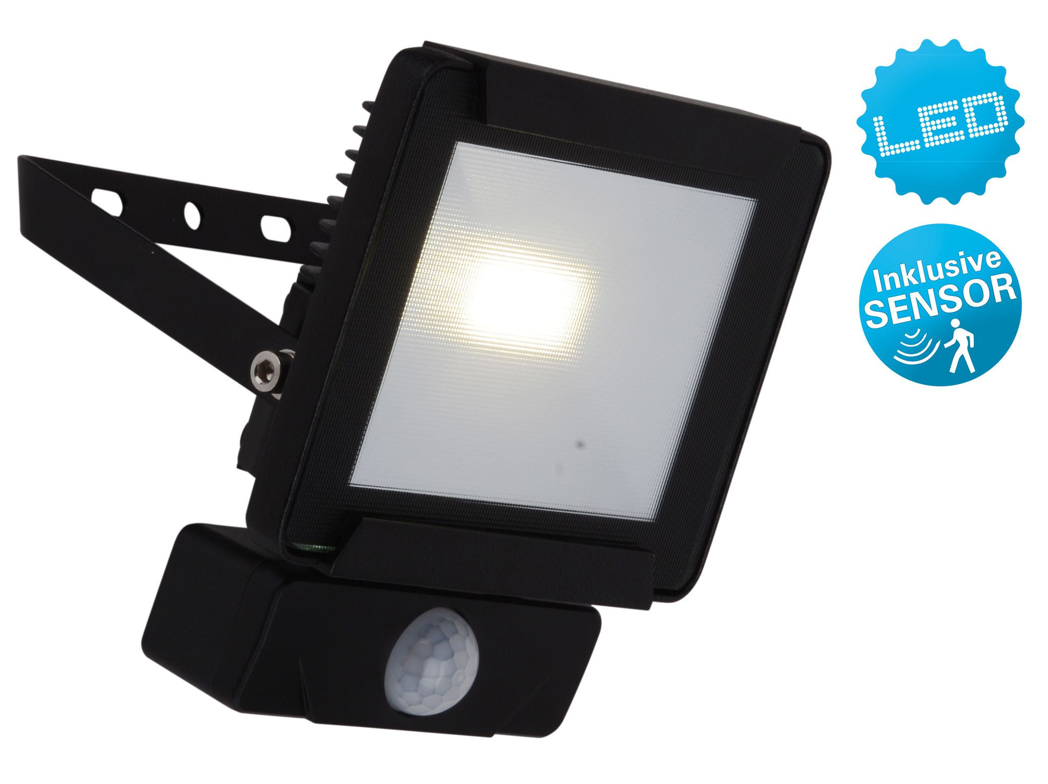 LED-Außenleuchte Radia 10W mit Sensor - IP54, kaltweiss, 10W