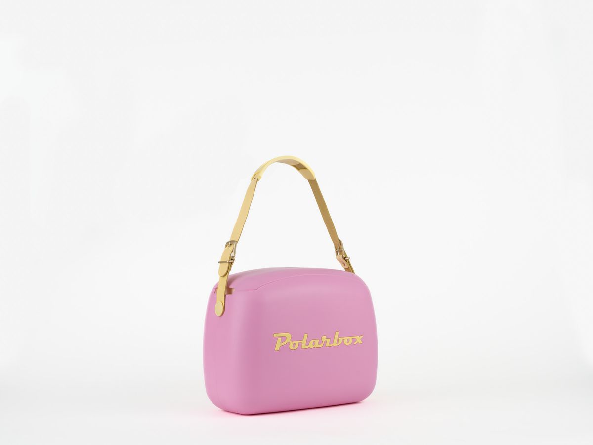 Polarbox CoolerBag bubblegum pink-cyan 6l inkl. 2 Frischhalte-Dosen bubblegum pink & gelb - Kühlbox, 6l, Vintage Design