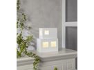 Tisch Dekoration E14 CUBE - Indoor, Weiss, 1 LED