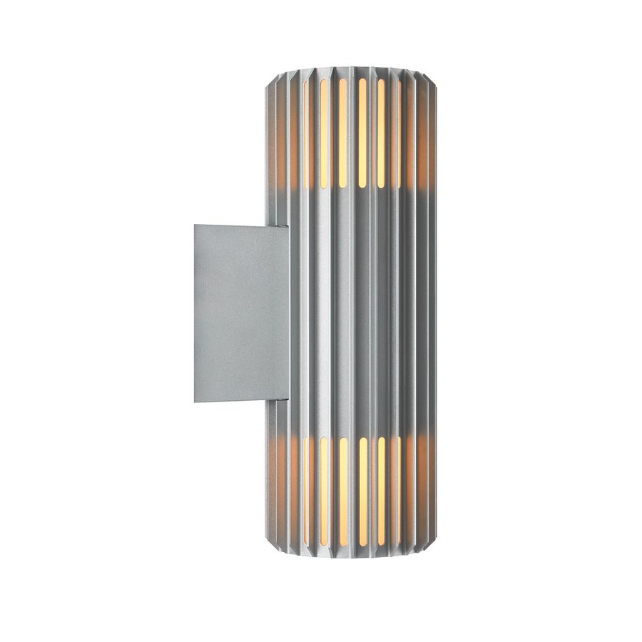 Wandleuchte ALUDRA Double - 2xE27 (exklusiv), max.15W, IP54, aluminium