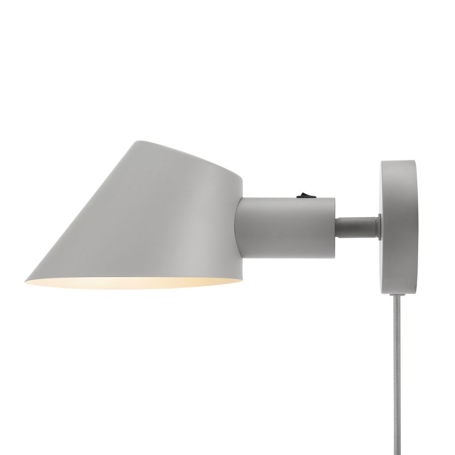 Stay Short, Wandleuchte, Grau - E27, max. 60W, IP20