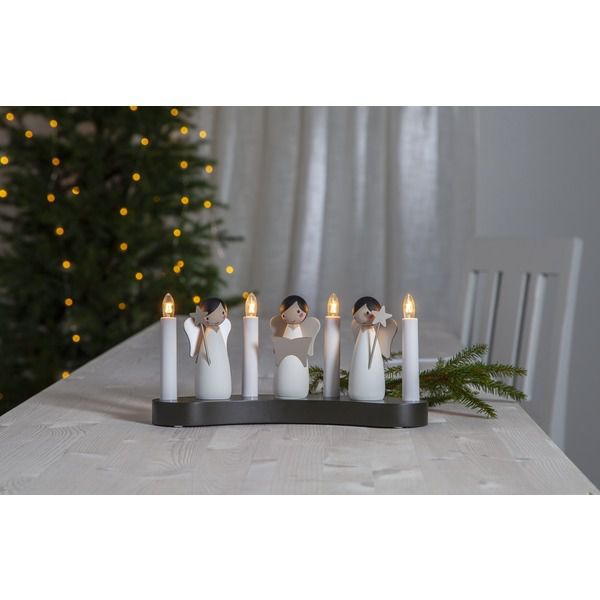 Kerzenständer  Angel choir - IP20, Warmweiss, 4 LED