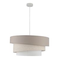 Pendelleuchte  FABRION  : 56cm beige - IP20, E27, Beige