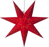 Papier Stern Sensy - Indoor, Rot, 1 LED