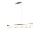 LED Pendelleuchte Nobilis L: ca. 100 cm - satin-nickel - LED, 23.6W, IP20