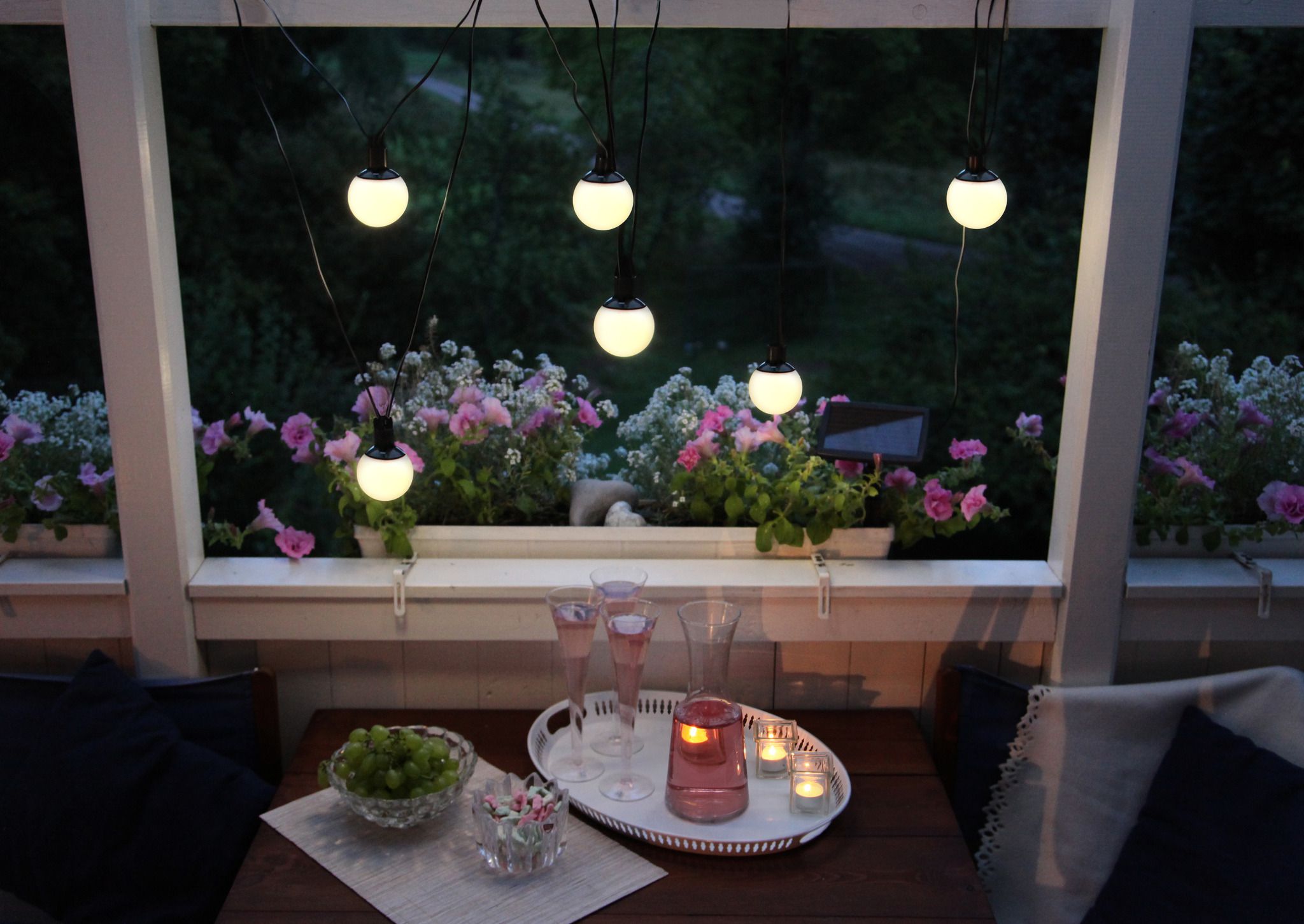 Solar Lichterkette Globus - Weiss, Lichtfarbe Warmweiss