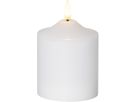 LED Pillar Kerze Flamme - Indoor, Weiss, 12cm Höhe, Timerfunktion