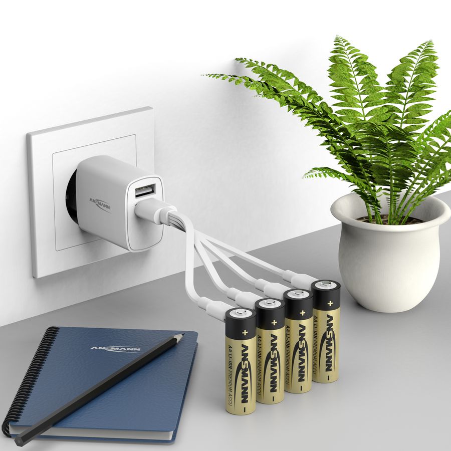 Li-Ion Akkus Mignon AA Typ 2000 (min. 1800 mAh) 8er Karton - 8er Box