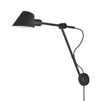 Stay Long, Wandleuchte, Schwarz - E27, max. 40W, IP20