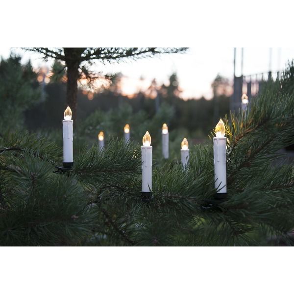 Weihnachtsbaumkerzen - IP44, Warmweiss ,10 LED's