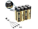 Li-Ion Akkus Mignon AA Typ 2000 (min. 1800 mAh) 8er Karton - 8er Box