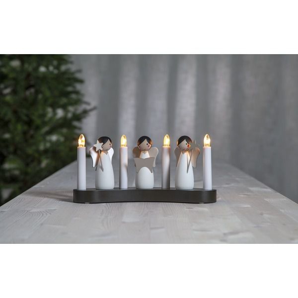 Kerzenständer  Angel choir - IP20, Warmweiss, 4 LED