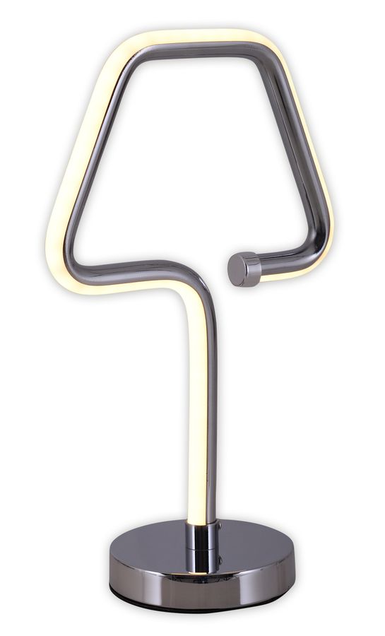 LED Tischleuchte Loop Line h: 30cm chrom - LED fest verbaut, 3000K, warmweiss