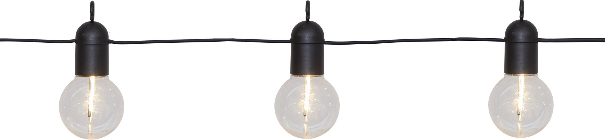 Lichterkette Fiesta - IP44, Warmweiss, 10 LED's, 360cm