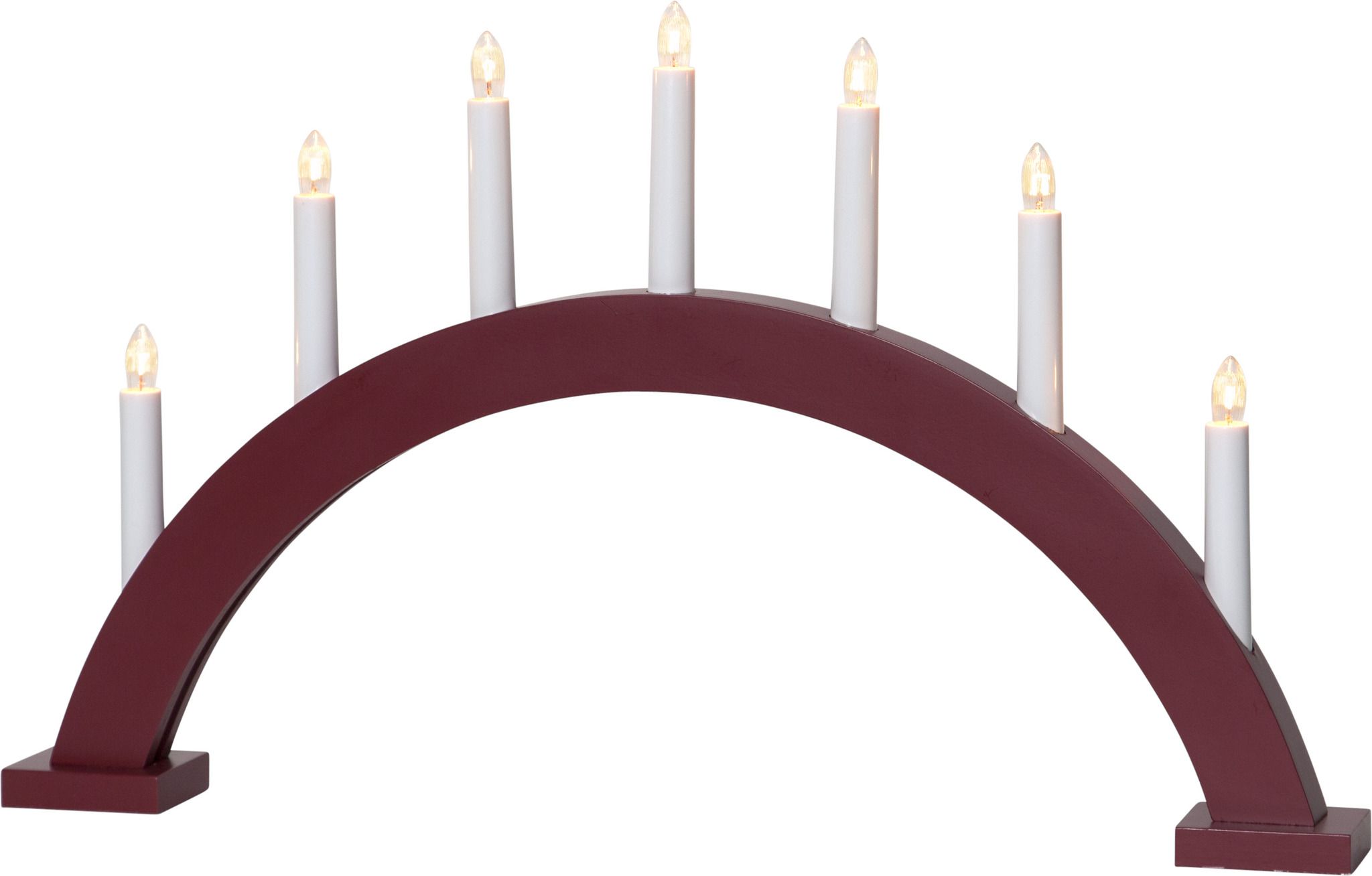 Kerzenleuchter Trapp - IP20, Rot, Warmweiss