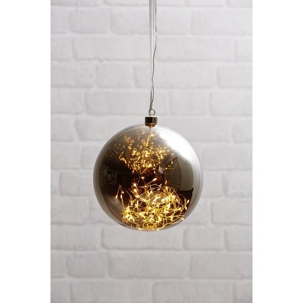 Palla di vetro Glow - IP20, Warmweiss, 80 LED