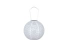 Solar Laterne Tyvek Weiss ø25cm - Warmweiss, LED, IP44, 1800K, VE 20
