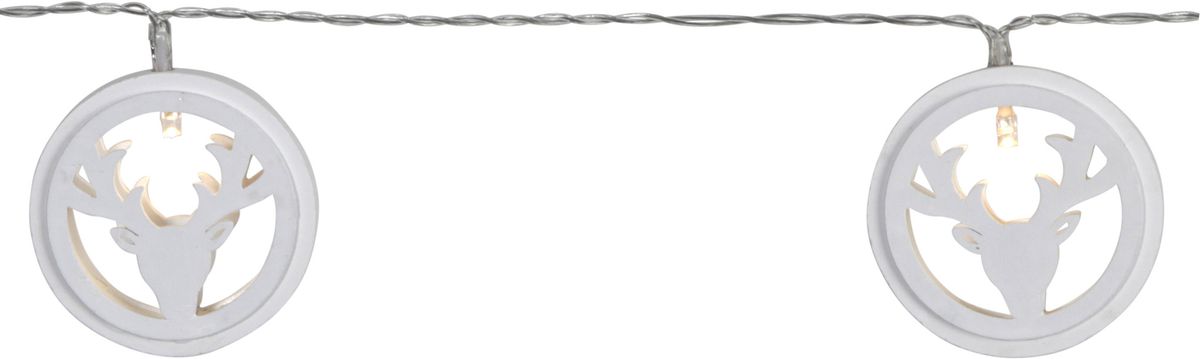 Lichterkette Woodworks - IP20, Warmweiss, 10 LED