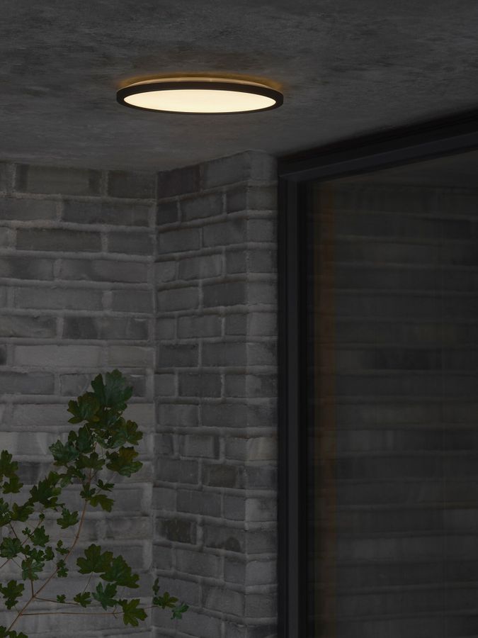 Deckenleuchte Oja 29 Outdoor Round  Schwarz - 14W, LED-Modul, IP54