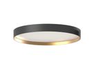 LED DALI-Anbauleuchte SUGAR 600 (4000K) - 54W, 5100lm, 4000K, IP40, CRI 90, 90°, schwarz-gold, DALI dimmbar, D=600mm, H=103mm