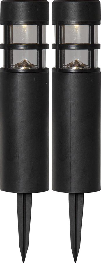 Solar Poller 2 Pack Rundi - IP44, Warmweiss, Dämmerungssensor