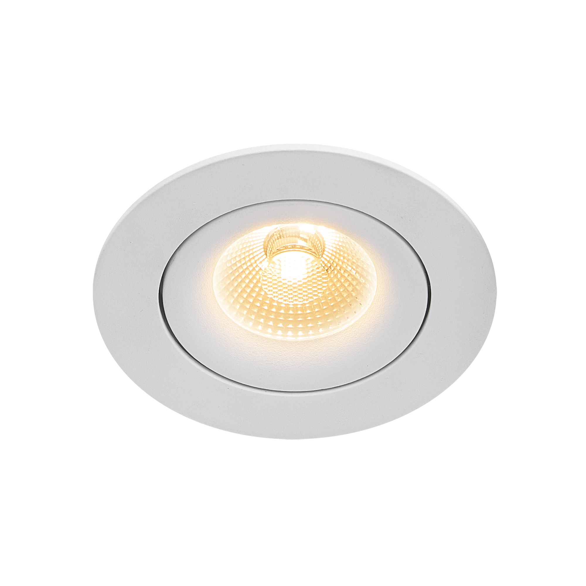 LED Einbaudownlight ALIKI - 8W, 560lm, 2700K, IP44, CRI 90, weiss, dimmbar, D=96mm, H=45mm, BL=83mm
