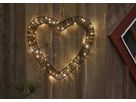 Outdoor Decoration Vicke Heart - Indoor, Outdoor, Warmweiss, Braun