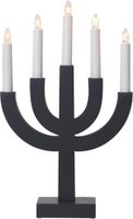 Kerzenleuchter Selma - IP20, Grau, Warmweiss