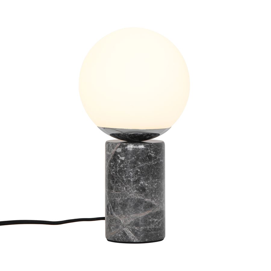 Lilly, Tischleuchte , Marble Grau - E14, IP20, max.25W