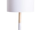 Textil-Tischleuchte Tessile h: 37cm weiß - E14, 40W, IP20