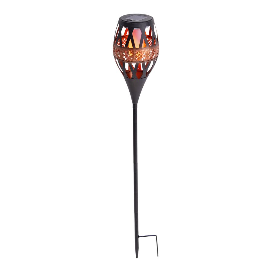 LED-Solar Erdspiess FLAMINIA - LED fest verbaut, IP44, Warmweiss