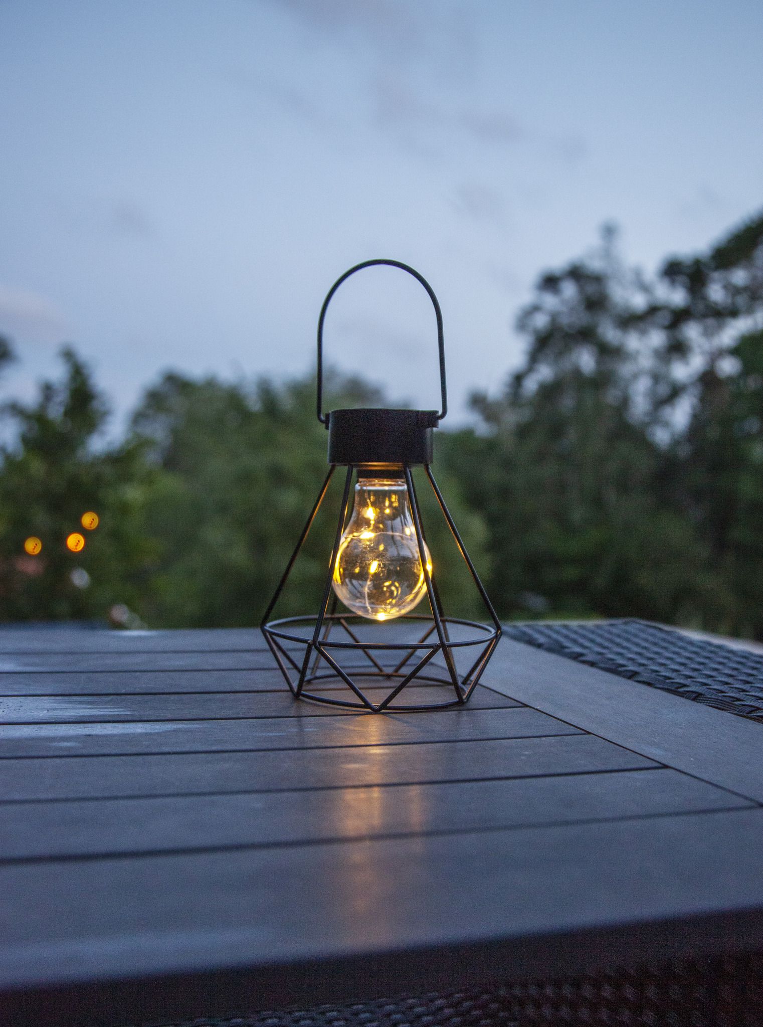 Solar Decoration Eddy - Schwarz, Lichtfarbe Warmweiss