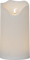 LED Pillar Kerze Flamme Grand - Outdoor, Weiss, 30cm, Timerfunktion