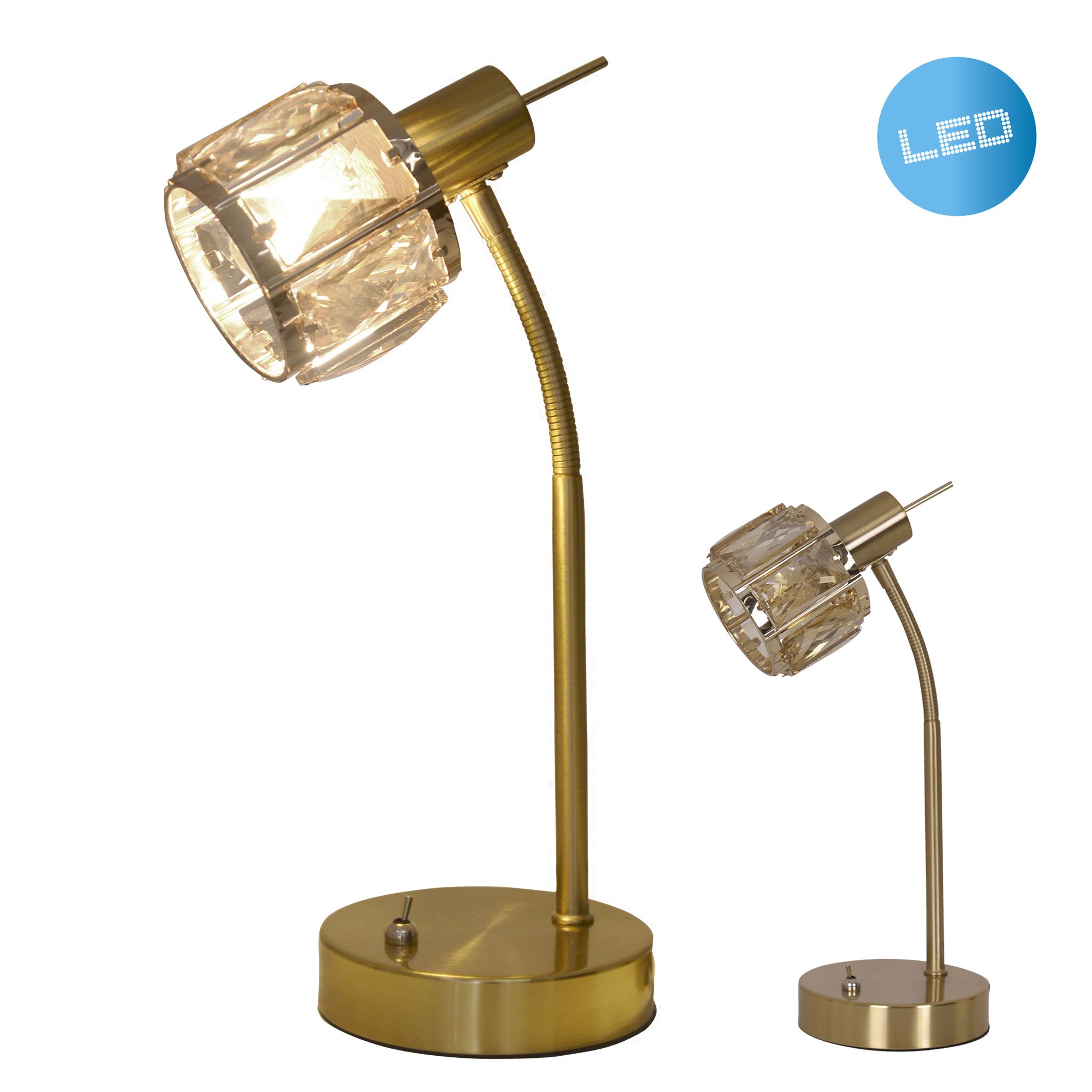 LED Tischleuchte Josefa h: 34,5cm - E14, 4W, IP20