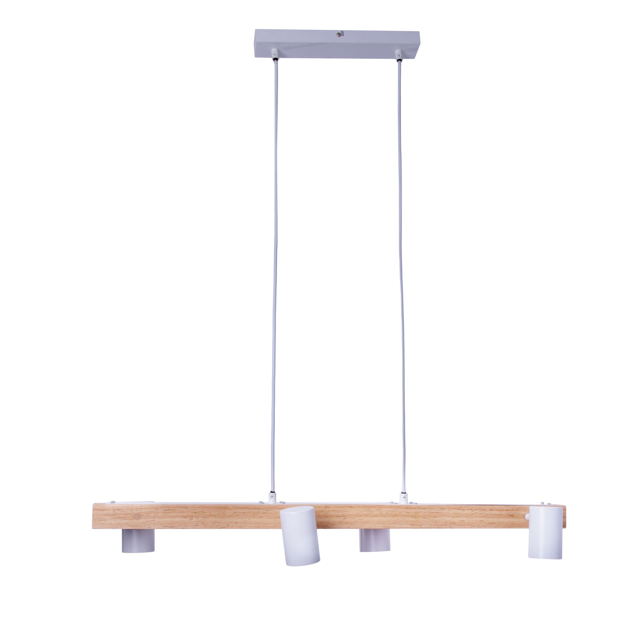 4er Pendelleuchte FRIDA weiß L: 80 cm - GU10, IP20, 40W, 230V