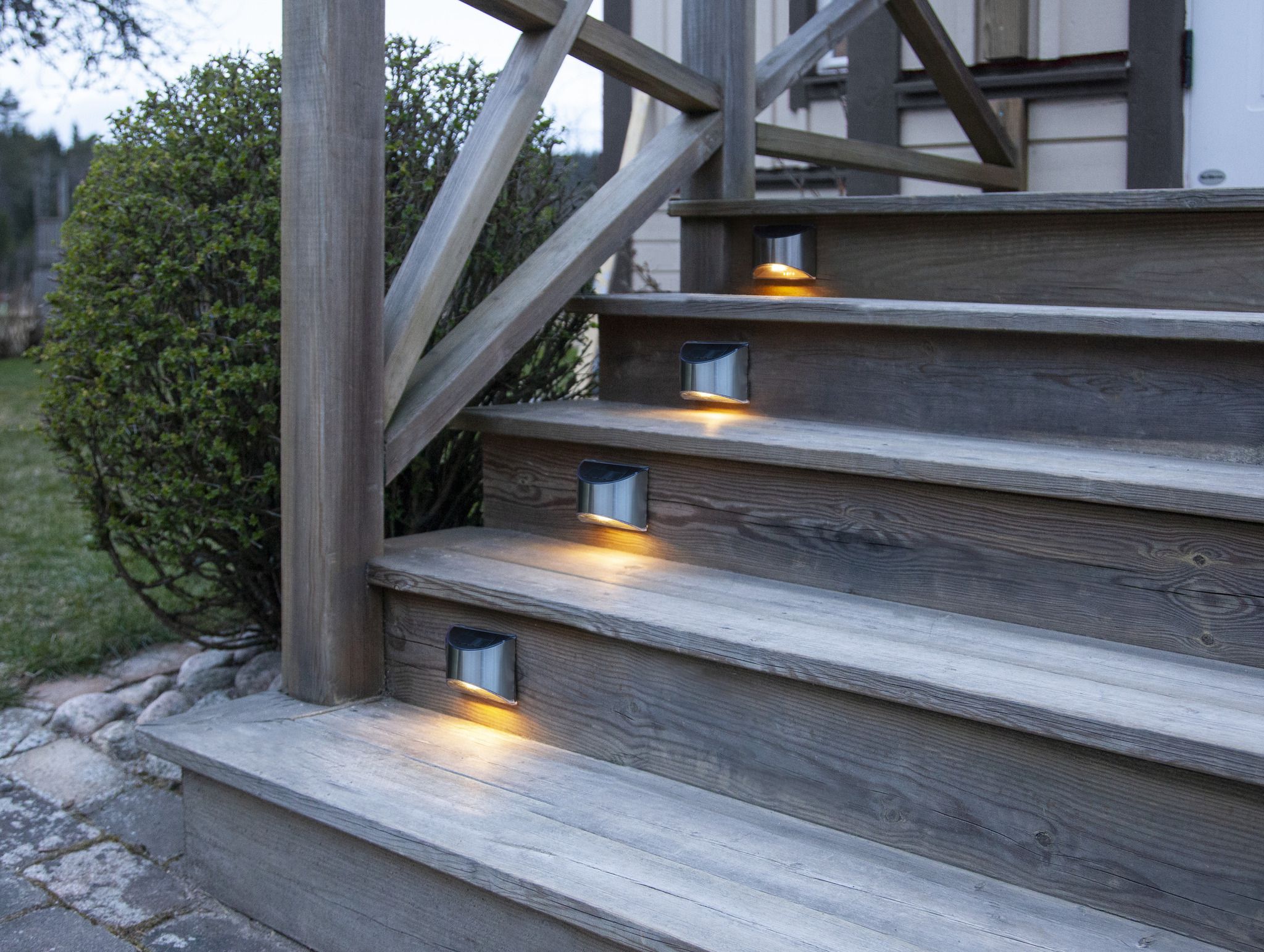 Solar Wand Laterne 2-p Wally - Silber, Lichtfarbe Warmweiss