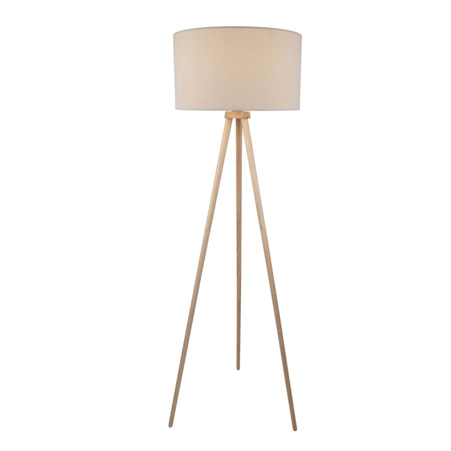 Stehleuchte  ARDITA  H: 152cm beige - IP20, E27, Beige