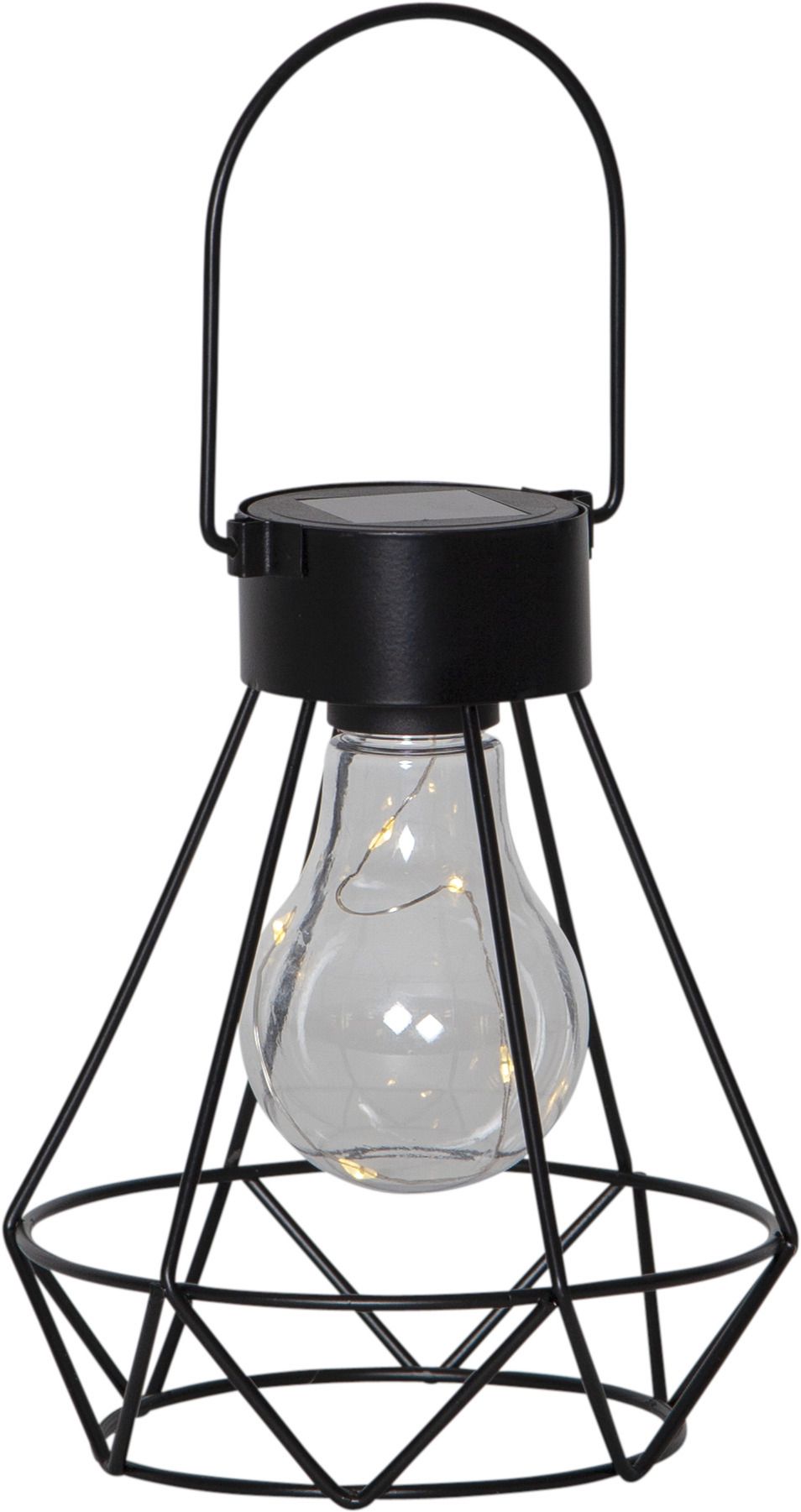 Solar Decoration Eddy - Schwarz, Lichtfarbe Warmweiss