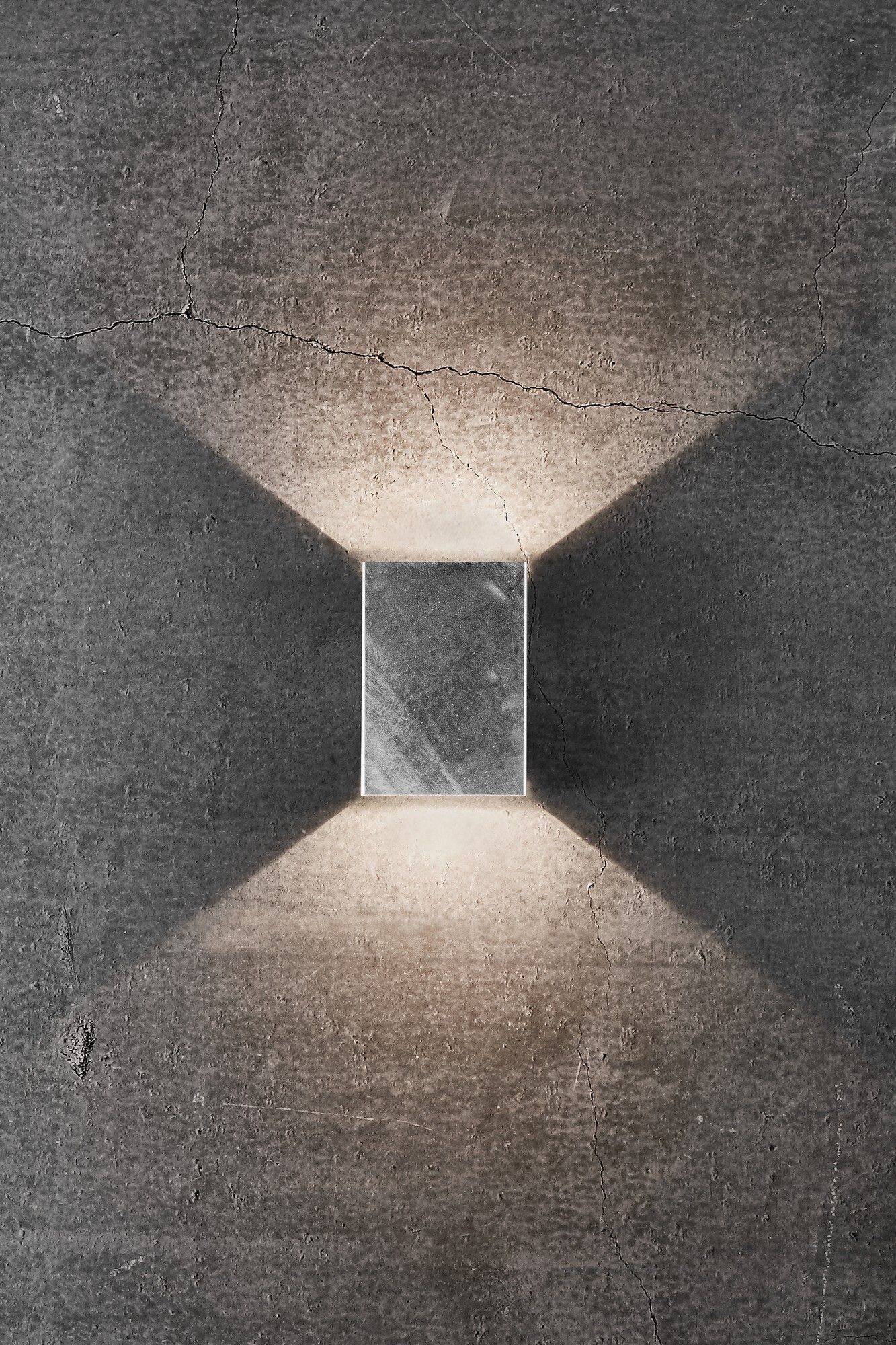 Fold 10, Wandleuchte, Nickel verzinkt - LED Modul, 7,4W LED, IP54