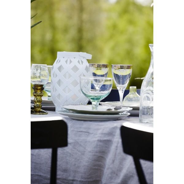 LED Laterne Flame - Outdoor, Weiss, 23cm Höhe, Timerfunktion