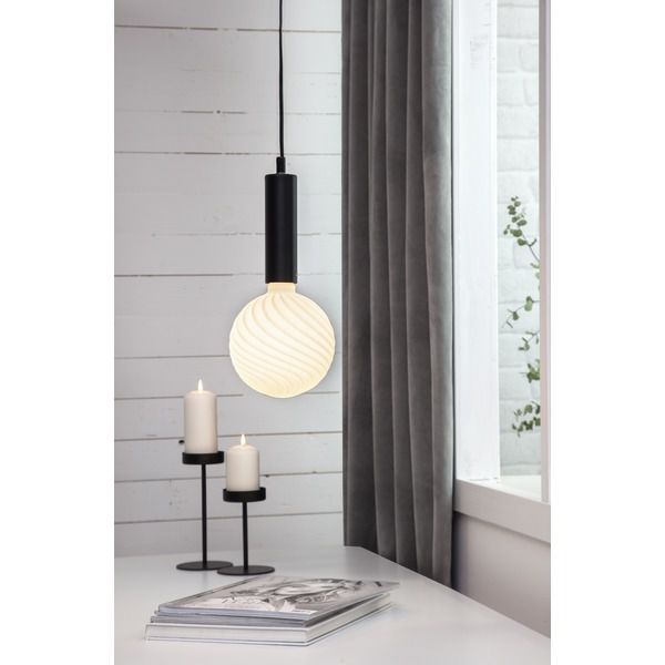 Lampenaufhängung E27 Glans - E27, Schwarz, 230V AC