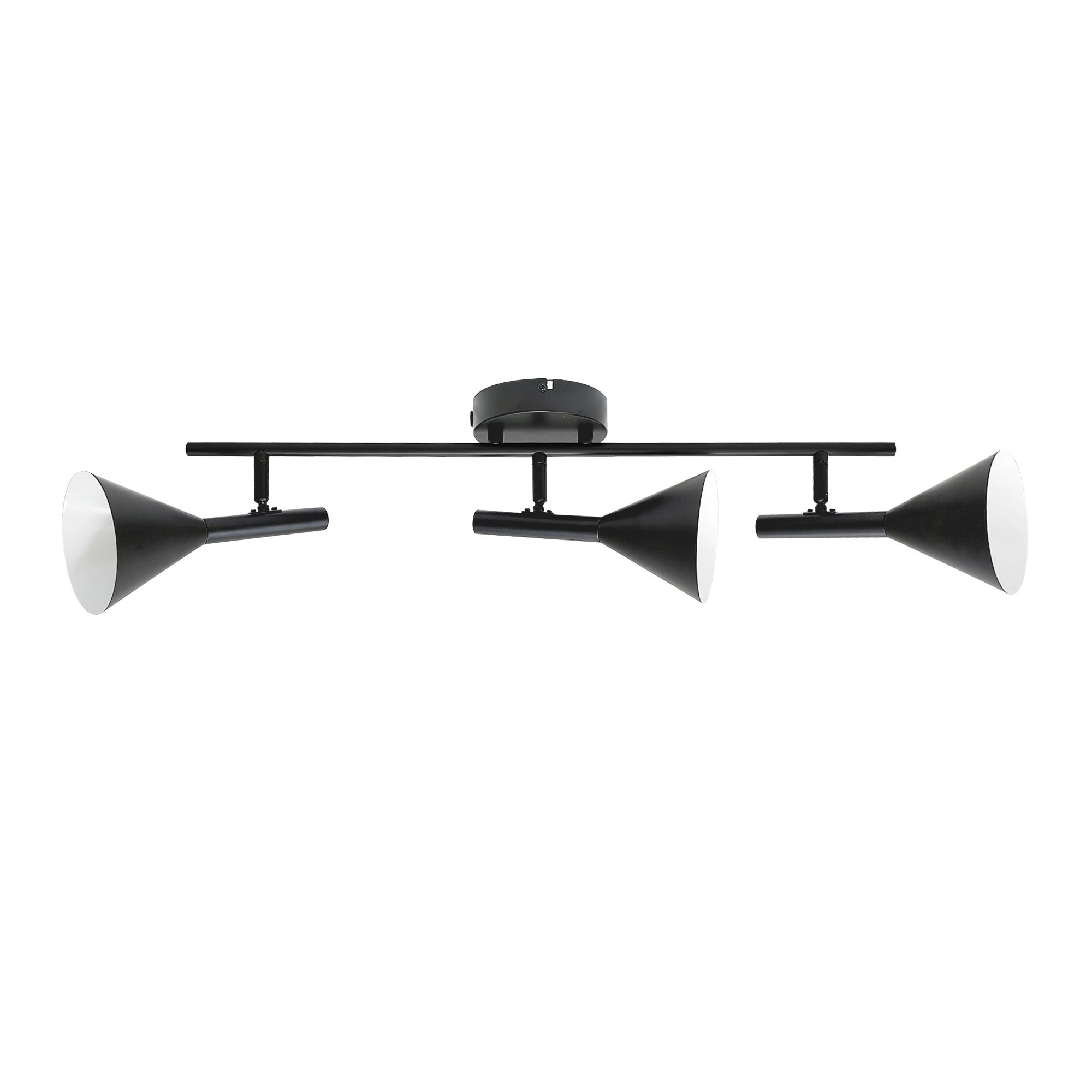 Deckenleuchte Kelvis 3-Spot Schwarz - GU10, IP20, 230V