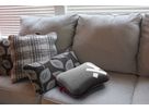 Mini Pillow Dark Grey  - White K - Mini Pillow Dark Grey  - White K