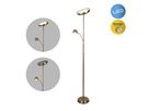 LED Stehleuchte  ROMIS  mit Lesearm H: 180cm messing matt - IP20, LED-Modul, Messingmatt