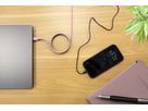 Magnetisches Silikonkabel USB-C auf USB-C, 120cm rose - Magnetisches Silikonkabel USB-C auf USB-C, 120cm rose