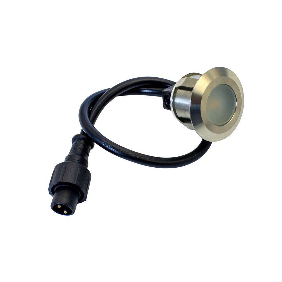 24V Bodeneinbauspot Duopack 34mm - 24V DC, 2x0.6W, 50lm, 3000K, IP67, edelstahl