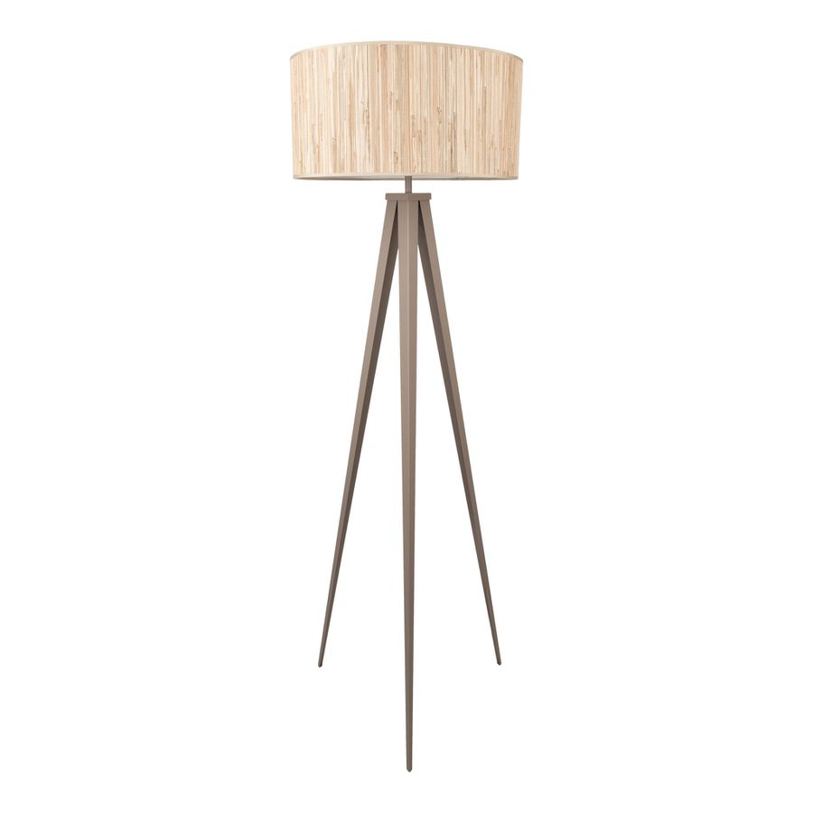 Stehleuchte  SELMAR  H: 150cm beige - IP20, E27, Beige
