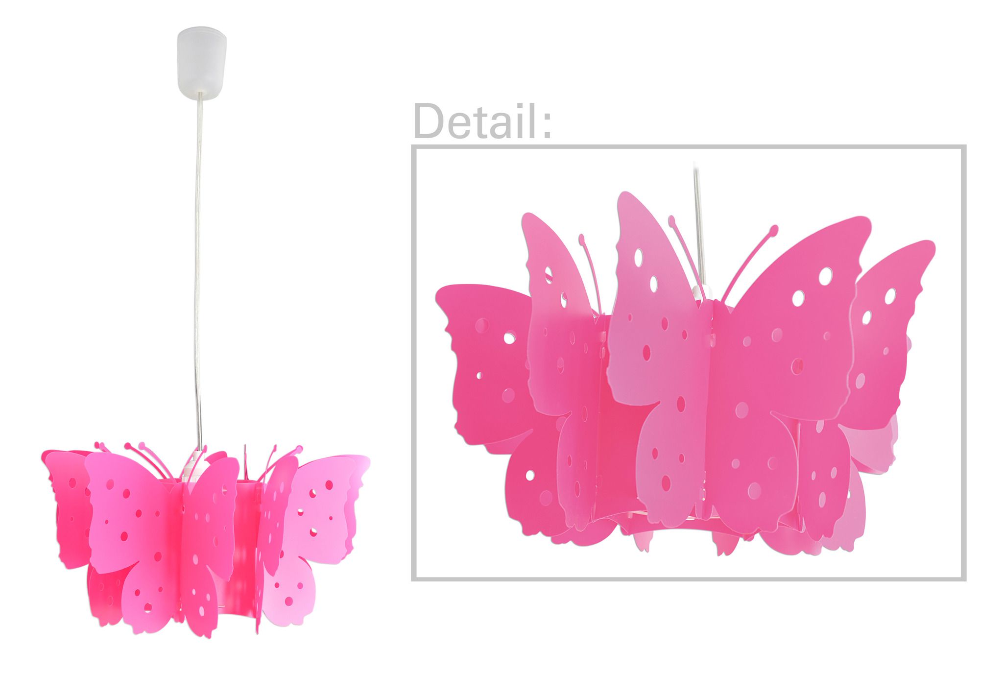 Pendelleuchte Kizi - IP20, E27, pink