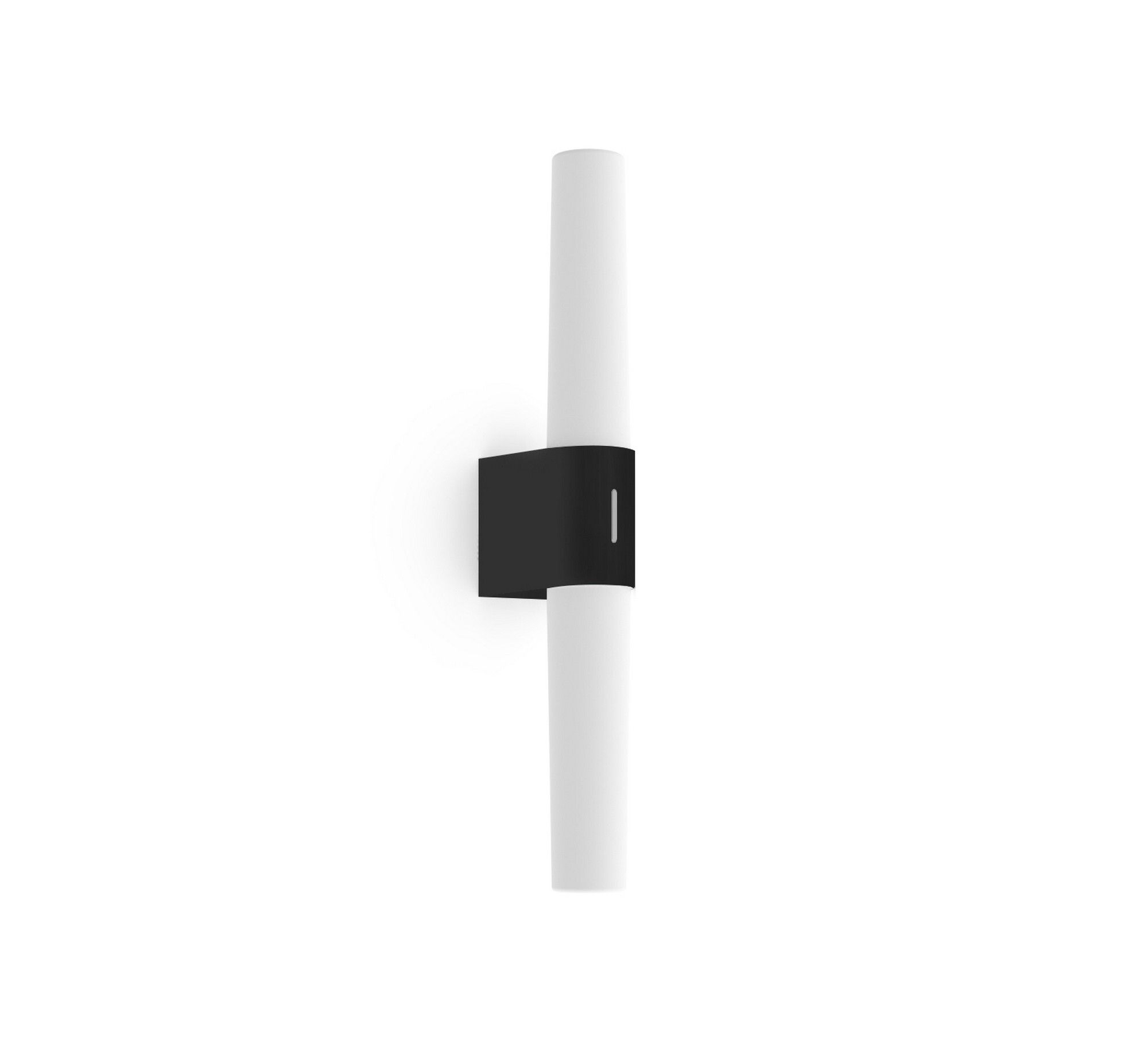 Helva Basic,  Doppel- Wandleuchte,Schwarz - LED Modul, 9W, IP44