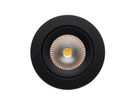 LED Einbauspot-Set ONE 360 (3000K) - 8W, 715lm, 3000K, IP44, CRI 90, 36°, schwarz, dimmbar, D=90mm, H=45.4mm, BL=68mm